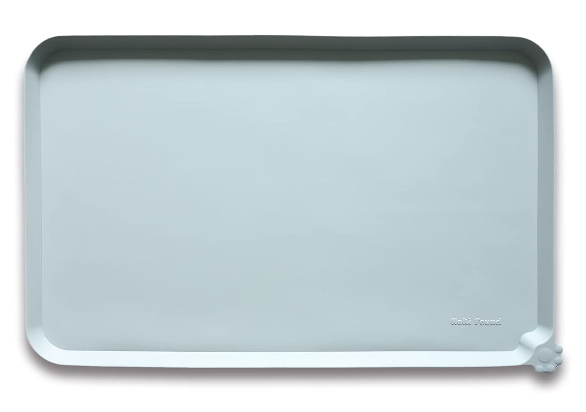 Hoki Found -Waterproof Pet Feeding Mats with High Lips - Multiple Size and...