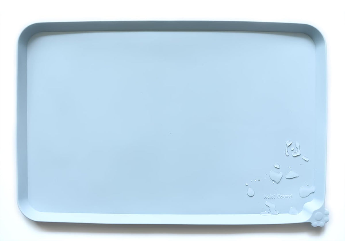 Hoki Found -Waterproof Pet Feeding Mats with High Lips - Multiple Size and...