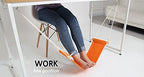 Home-organizer Tech Portable Adjustable Foot Hammock for Corner Desk Office Foot Rest Mini Under Desk Foot Rest Hammock for Home, Office, Airplane, Travel, Study and Relaxing (Pink) Pink