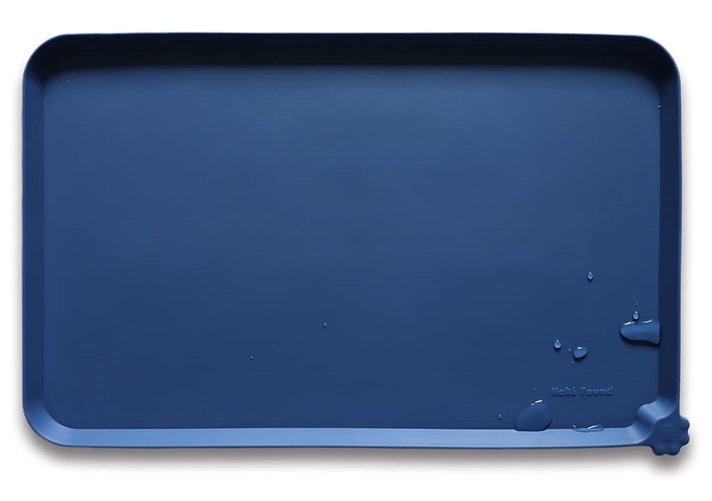 Hoki Found -Waterproof Pet Feeding Mats with High Lips - Multiple Size and...