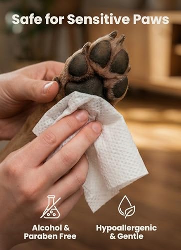 Pogi's Dog Grooming Wipes for Paws & Butt, Fragrance Free, 100 Wipes 100-Count Wipes Unscented