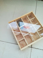 Hypeety Hamster Toys Wooden Maze Tunnel Toy with Plastic Cover for Hamster