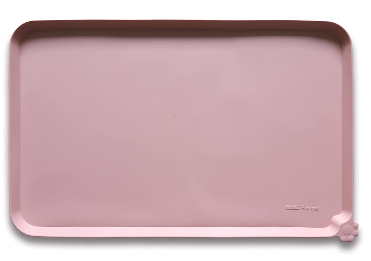 Hoki Found -Waterproof Pet Feeding Mats with High Lips - Multiple Size and...