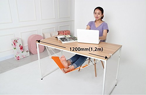 Home-organizer Tech Portable Adjustable Foot Hammock for Corner Desk Office Foot Rest Mini Under Desk Foot Rest Hammock for Home, Office, Airplane, Travel, Study and Relaxing (Pink) Pink