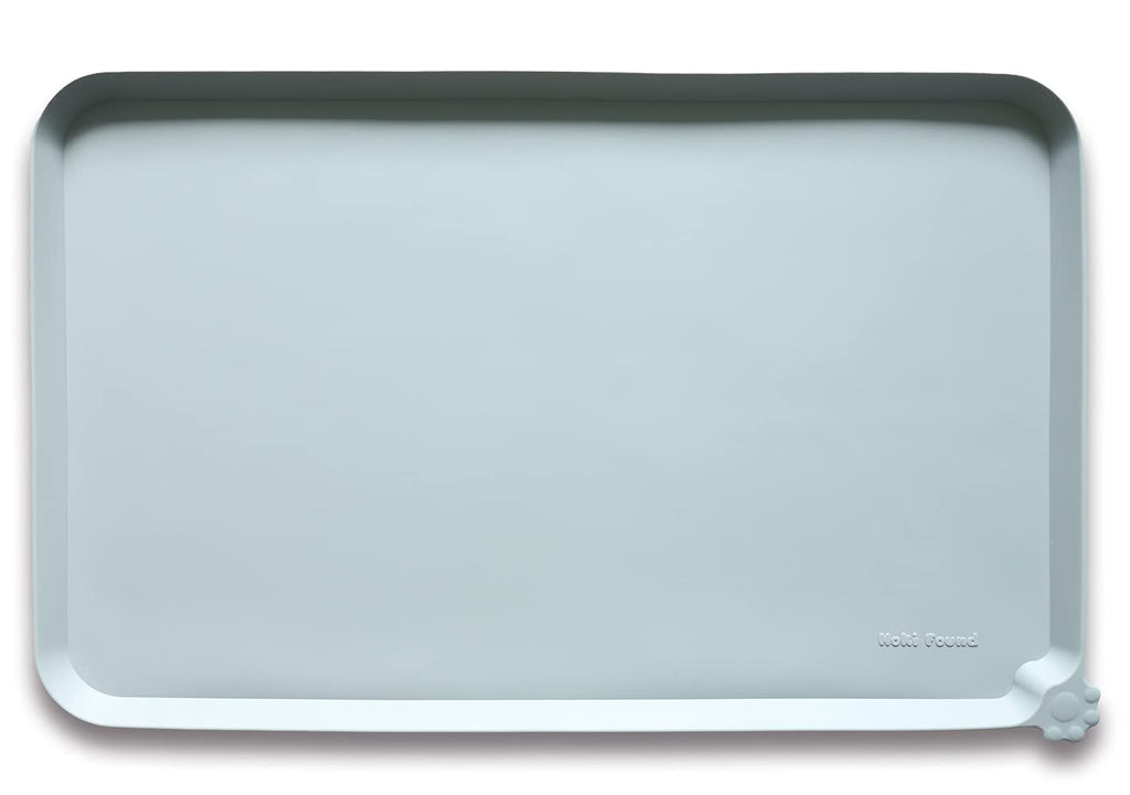 Hoki Found -Waterproof Pet Feeding Mats with High Lips - Multiple Size and...