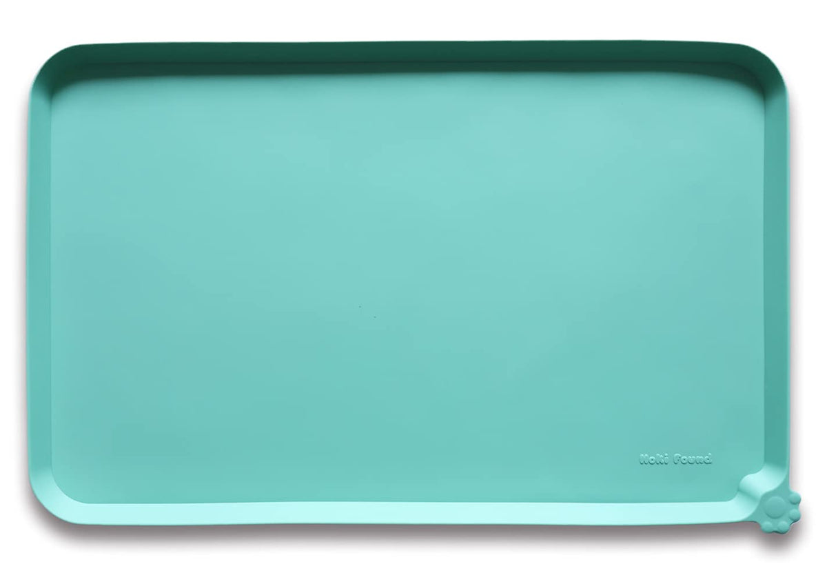 Hoki Found -Waterproof Pet Feeding Mats with High Lips - Multiple Size and...