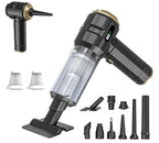Handheld Vacuum Cleaner Cordless, 23000Pa Powerful Car Mini Vacuum Cleaner, Rechargeable Portable Lightweight dust Catcher for Home Car Carpet Stairs Pet Hair Deep Cleaning（Black-Gold）. Black-gold