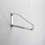 NEWRAIN Folding Wall Mounted Clothes Hanger Rack Clothes Hook Solid Brass with Swing Arm Holder Clothing Hanging System Closet Storage Organizer Heavy Duty Drying Rack Wall Mount,Brushed Gold Triangle Brushed Gold