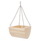 Hypeety Hamster Toys Wooden Maze Tunnel Toy with Plastic Cover for Hamster