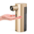 Automatic Liquid Soap Dispenser Touchless, USB Rechargeable Smart Hand Soap Dispenser, 13.5oz/400ml, 3-Level Adjustable, Compatible with Thick Thin Dish Soap for Bathroom Kitchen, Clog-Free (Gold) Gold