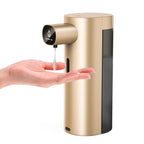 Automatic Liquid Soap Dispenser Touchless, USB Rechargeable Smart Hand Soap Dispenser, 13.5oz/400ml, 3-Level Adjustable, Compatible with Thick Thin Dish Soap for Bathroom Kitchen, Clog-Free (Gold) Gold