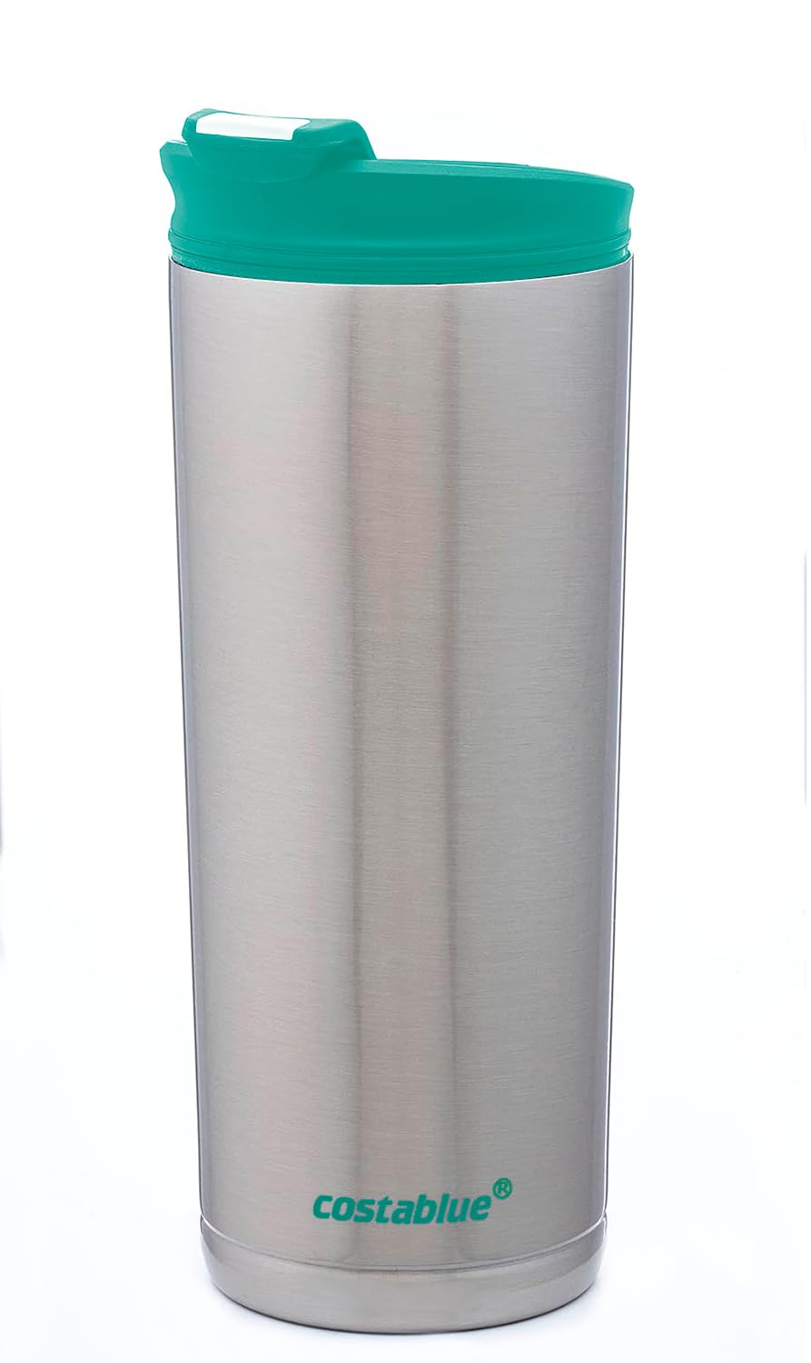 Travel Coffee Mug - 16 Oz. Stainless Steel Insulated Coffee Mug, Leak Proof Tumbler w/Dishwasher Safe Lid, Double Wall Travel Coffee Cup, Reusable Insulated Tumbler for Hot & Cold Beverages… Agata Grey Lid