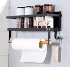 Magnetic Paper Towel Holder Spice Rack for Fridge