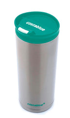 Travel Coffee Mug - 16 Oz. Stainless Steel Insulated Coffee Mug, Leak Proof Tumbler w/Dishwasher Safe Lid, Double Wall Travel Coffee Cup, Reusable Insulated Tumbler for Hot & Cold Beverages… Agata Grey Lid