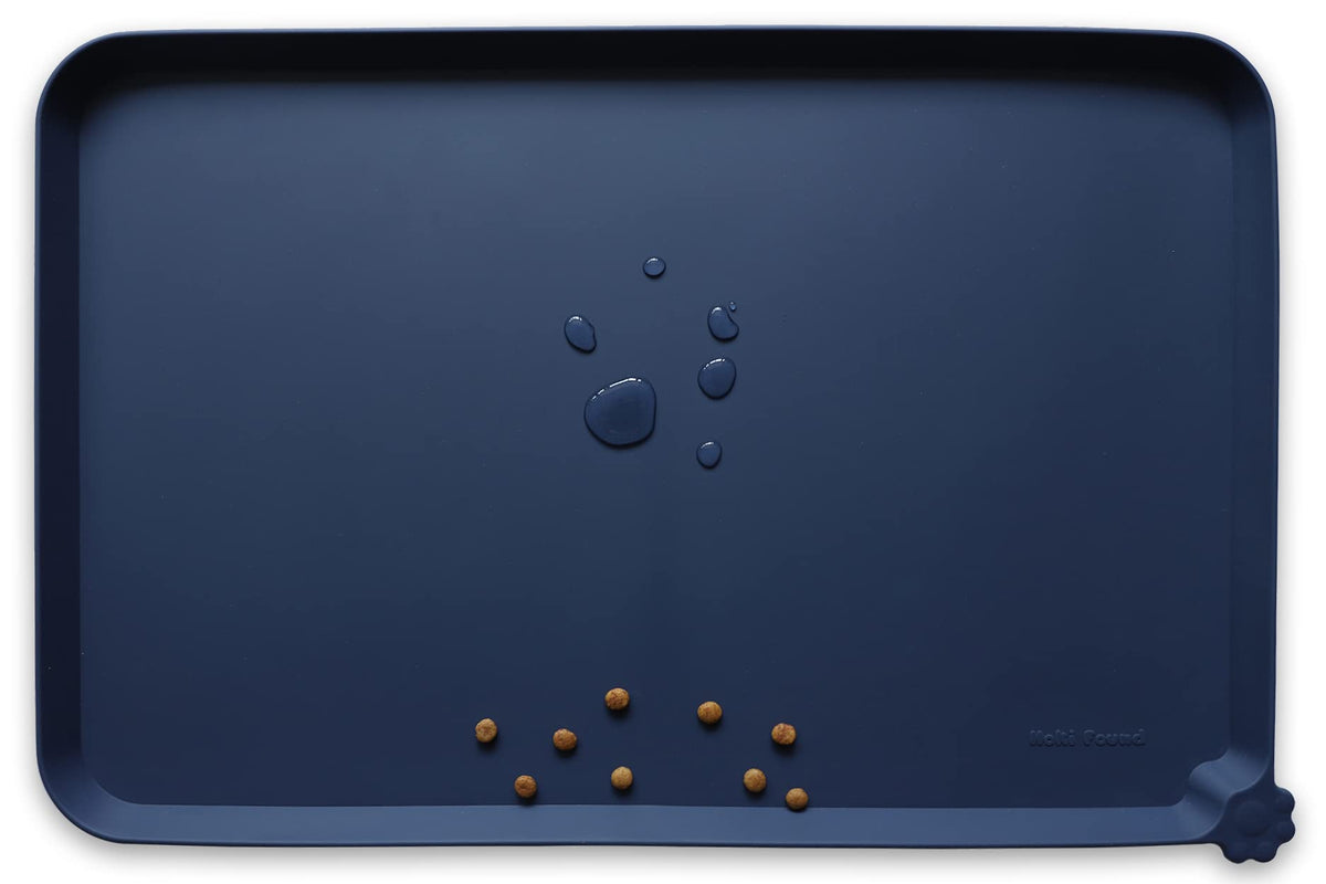 Hoki Found -Waterproof Pet Feeding Mats with High Lips - Multiple Size and...