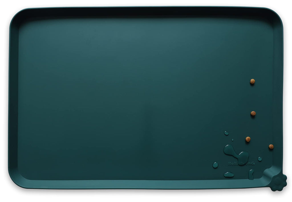 Hoki Found -Waterproof Pet Feeding Mats with High Lips - Multiple Size and...