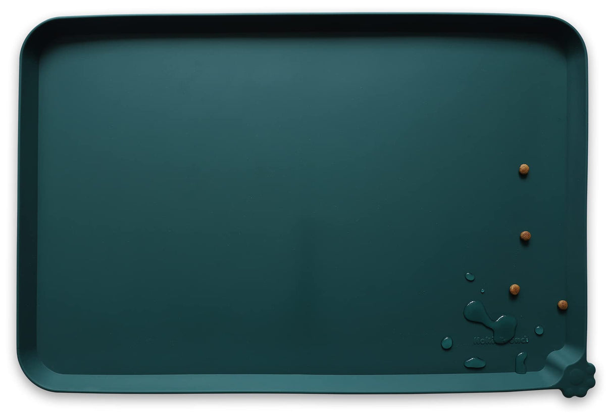 Hoki Found -Waterproof Pet Feeding Mats with High Lips - Multiple Size and...