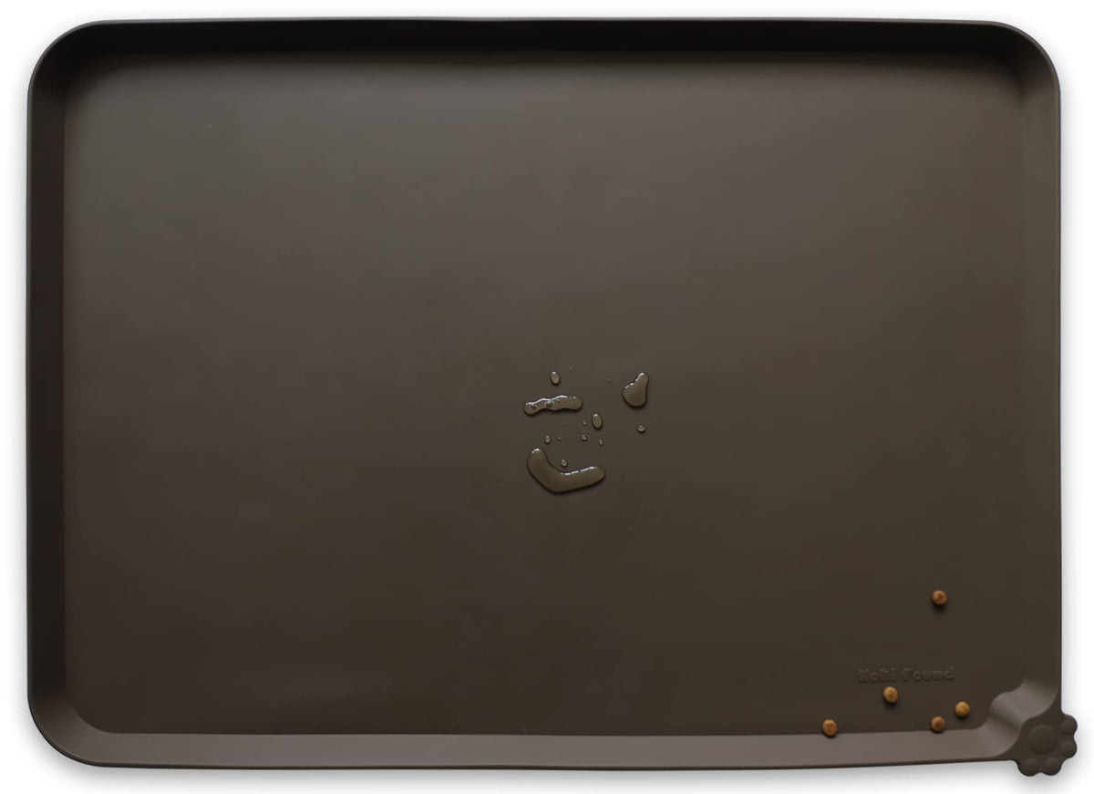 Hoki Found -Waterproof Pet Feeding Mats with High Lips - Multiple Size and...