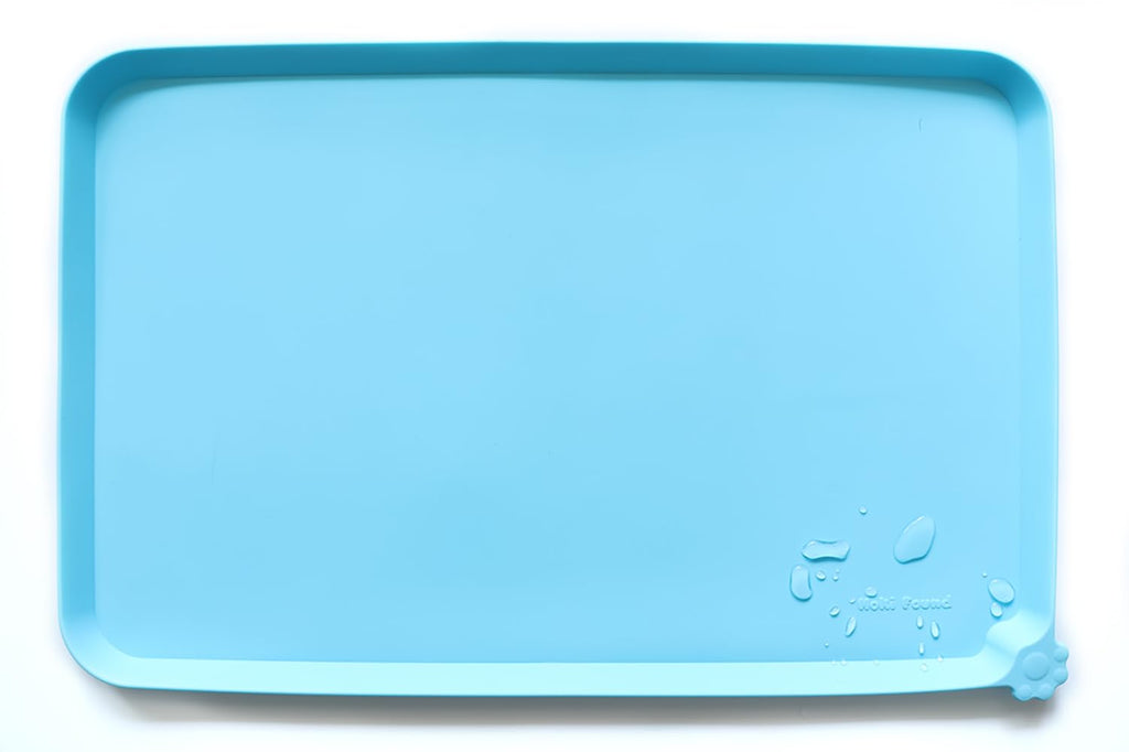 Hoki Found -Waterproof Pet Feeding Mats with High Lips - Multiple Size and...