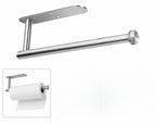Paper Towel Holders for Kitchen,Paper Towels Bulk- Self-Adhesive Under Cabinet,Both Available in Adhesive and Screws,Stainless Steel,1pack