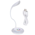 LED Desk Lamp, Night Light Battery Operated Table Light Dimmable Eye Caring Reading Desk Light RGB Dimmable Office Lamp Desktop Supplies