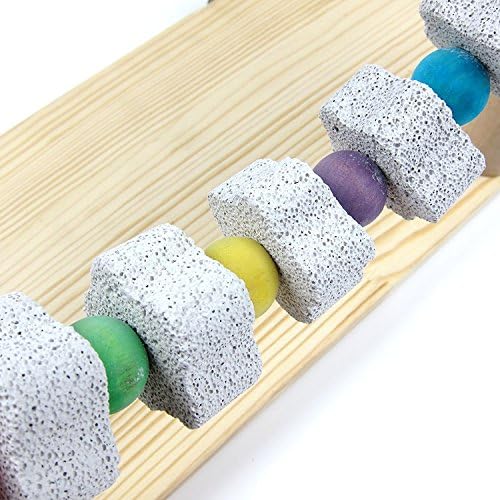 Hypeety Hamster Toys Wooden Maze Tunnel Toy with Plastic Cover for Hamster