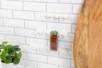 Crazy Chef Adhesive Spice Holder For Inside Cabinet