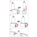 XYKEEY Toothpaste Tube Squeezer - Set of 2 Toothpaste Squeezer Rollers, Metal Toothpaste Tube Wringer Seat Holder Stand (Green) Green