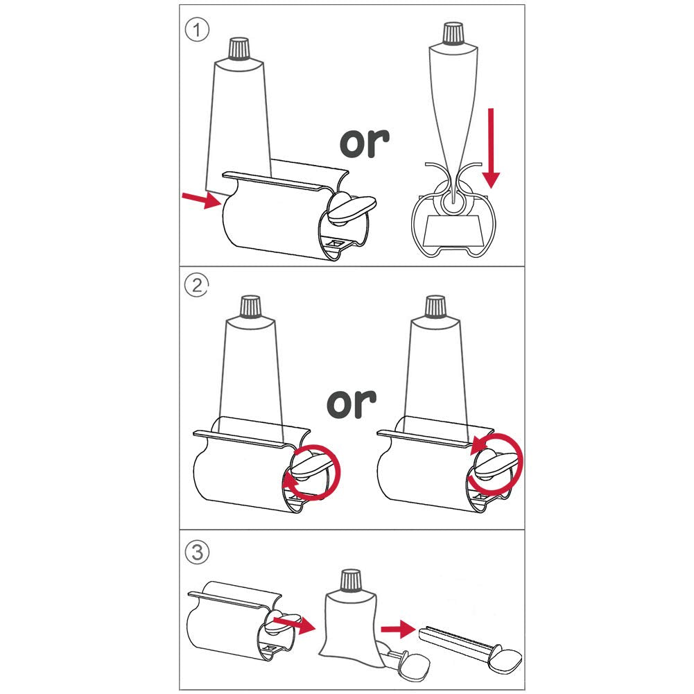 XYKEEY Toothpaste Tube Squeezer - Set of 2 Rollers,...