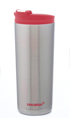 Travel Coffee Mug - 16 Oz. Stainless Steel Insulated Coffee Mug, Leak Proof Tumbler w/Dishwasher Safe Lid, Double Wall Travel Coffee Cup, Reusable Insulated Tumbler for Hot & Cold Beverages… Agata Grey Lid