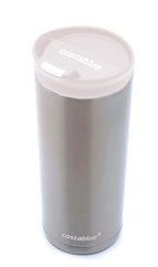 Travel Coffee Mug - 16 Oz. Stainless Steel Insulated Coffee Mug, Leak Proof Tumbler w/Dishwasher Safe Lid, Double Wall Travel Coffee Cup, Reusable Insulated Tumbler for Hot & Cold Beverages… Agata Grey Lid