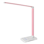 LED Desk Lamp with Wireless Charger, USB Charging Port, Eye Care Black PRO