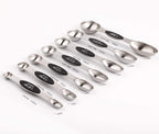 Magnetic Stainless Steel Dual-Sided Measuring Spoons Set