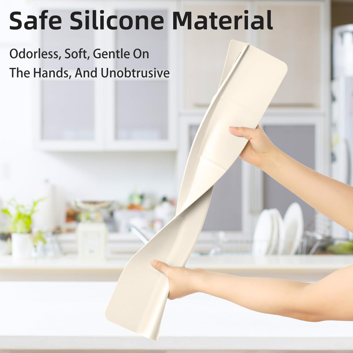 23" Ultra Silicone High Sink Splash Guard, Grey Gray