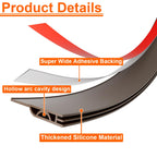 Door Draft Stopper, Door Sweep for Bottom of Door, Weather Stripping Door Seal Gap Filler Bottom Blocker Soundproofing Cold Air Insulation Save Energy Install Quickly Easily (Black, 39‘’) 39‘’ Black