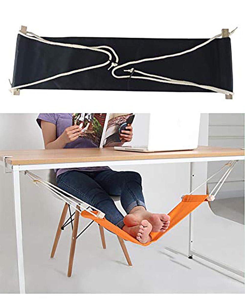 Home-organizer Tech Portable Adjustable Foot Hammock for Corner Desk Office Foot Rest Mini Under Desk Foot Rest Hammock for Home, Office, Airplane, Travel, Study and Relaxing (Dark Green) Dark Green