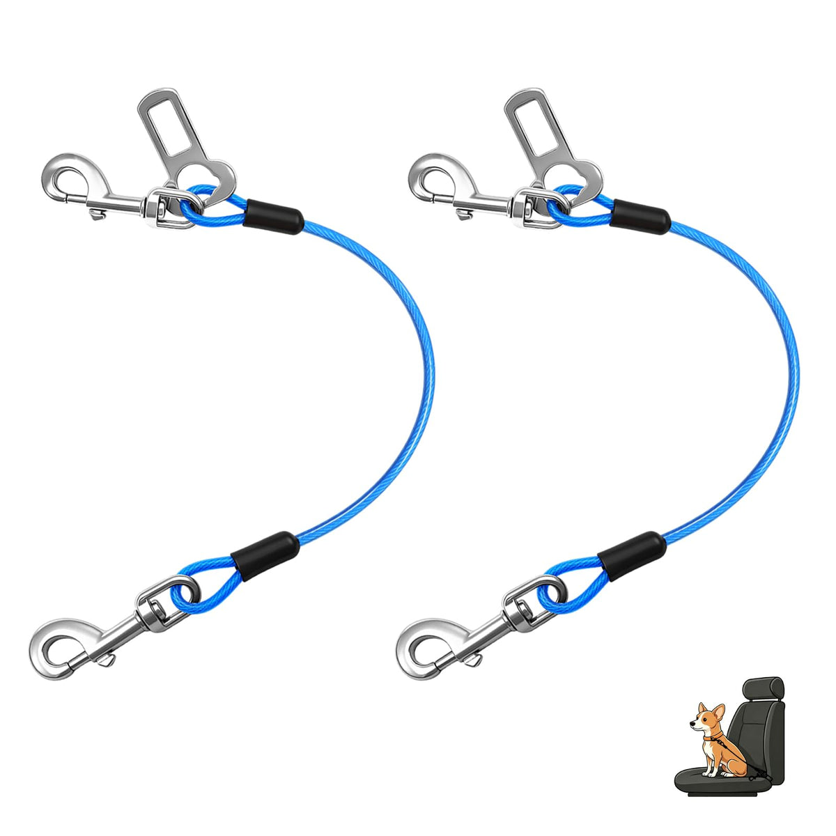 Dog Car Safety Harness, Seatbelt Leash 16inch For Small Dog