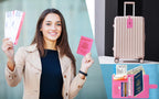 Passport Holder Cover Wallet RFID Blocking, Travel Essentials Pink Passport Covers