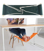 Home-organizer Tech Portable Adjustable Foot Hammock for Corner Desk Office Foot Rest Mini Under Desk Foot Rest Hammock for Home, Office, Airplane, Travel, Study and Relaxing (Dark Green) Dark Green