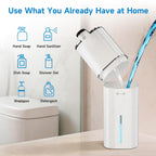 Automatic Liquid Soap Dispenser Touchless, Hands Free for Bathroom Kitchen White