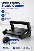 Foot Rest for Under Desk at Work with Leg Support Black 1