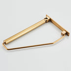 NEWRAIN Folding Wall Mounted Clothes Hanger Rack Clothes Hook Solid Brass with Swing Arm Holder Clothing Hanging System Closet Storage Organizer Heavy Duty Drying Rack Wall Mount,Brushed Gold Triangle Brushed Gold