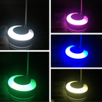LED Desk Lamp, Night Light Battery Operated Table Light Dimmable Eye Caring Reading Desk Light RGB Dimmable Office Lamp Desktop Supplies