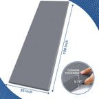 Kitchen Mat Cushioned Anti Fatigue Rug Standing and Comfort Floor Mats Chocolate 39"L x 17.3"W x 0.5"Th