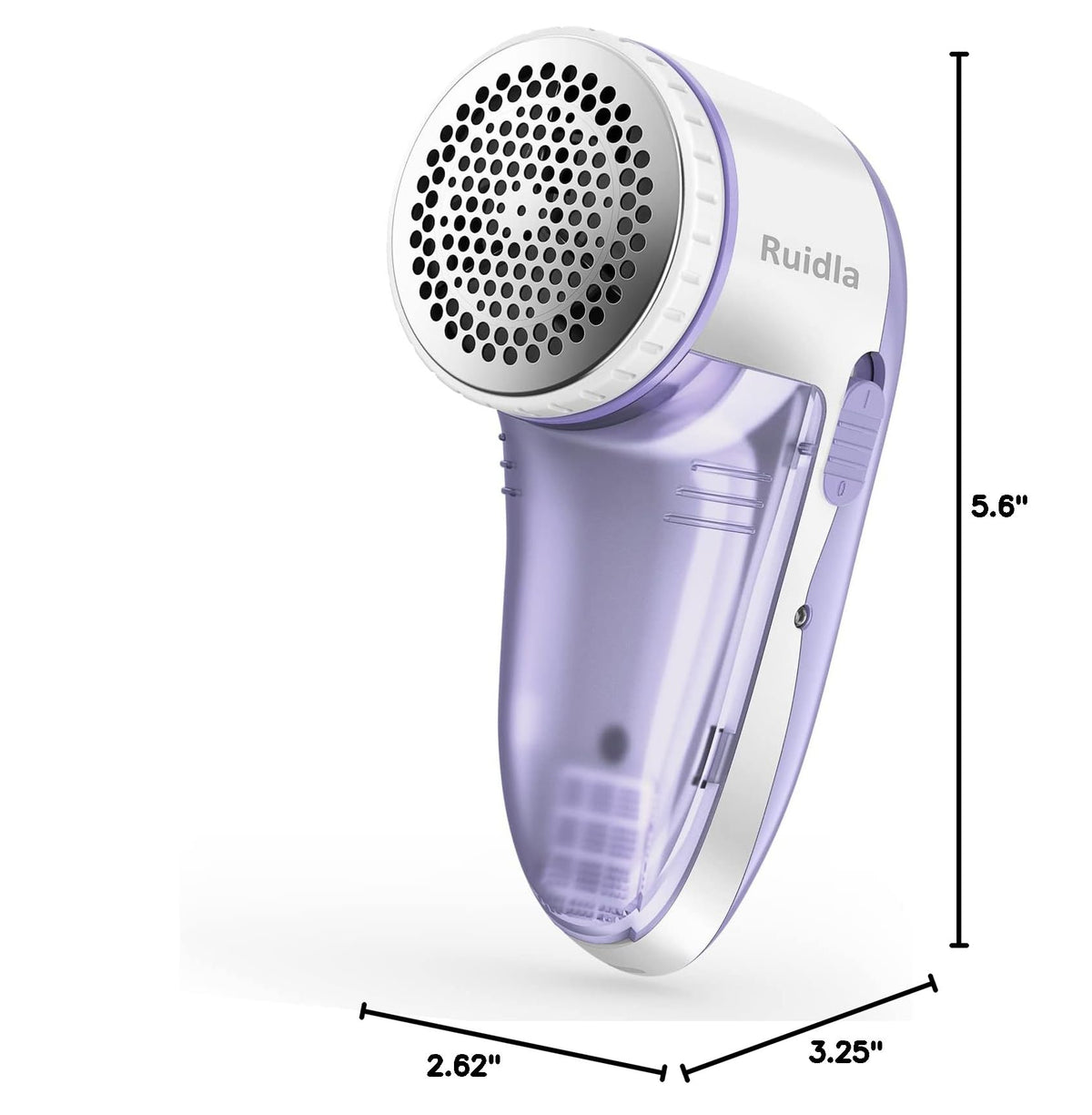 Ruidla Fabric Shaver Lint Shaver Defuzzer, Rechargeable Lint Remover Purple Rechargeable Size
