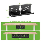 Under Desk Cable Management Tray and Metal Cord Organizer