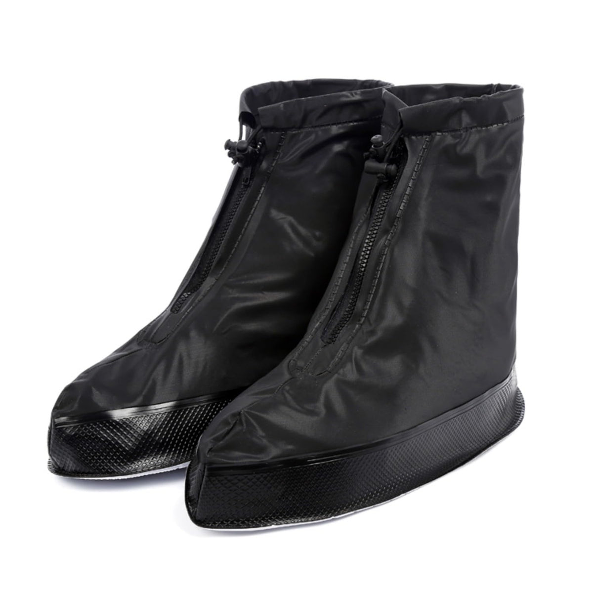 Waterproof Shoe Covers, Rain Shoe Covers Reusable Non Slip Shoe Cover for Outdoor Women and Men-Black Large Black