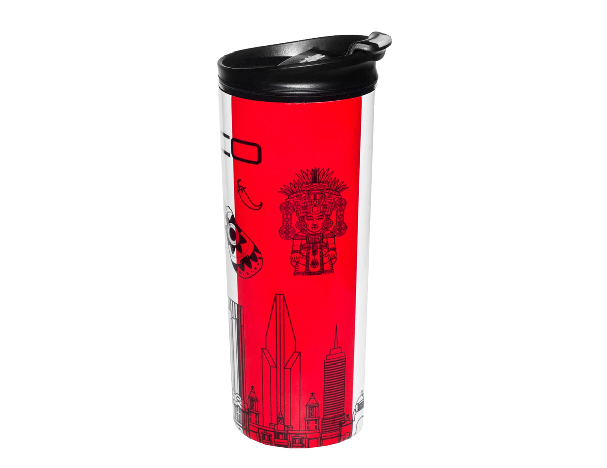 Travel Coffee Mug - 16 Oz. Stainless Steel Insulated Coffee Mug, Leak Proof Tumbler w/Dishwasher Safe Lid, Double Wall Travel Coffee Cup, Reusable Insulated Tumbler for Hot & Cold Beverages… Agata Grey Lid