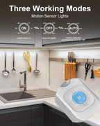 Motion Sensor Led Light Strip - Under Cabinet Lighting with Power Adapter Cold White 16.4ft