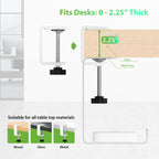 Under Desk Cable Management Tray and Metal Cord Organizer